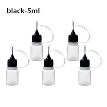 Load image into Gallery viewer, 5X 5/10/20/30/50/100ML Needle Tip Glue Bottle DIY Paper Art Quilling Tool Craft Parper Precision Bottle Needle Bottle Applicator