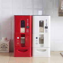 Load image into Gallery viewer, 6kg/12kg Sealed Rice Storage Box Cereal Grains Beans Flour Storage Barrel Measurable Rice Moisture-Proof Bucket Home Supply
