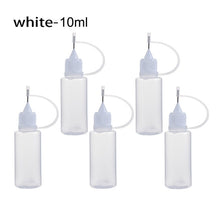 Load image into Gallery viewer, 5X 5/10/20/30/50/100ML Needle Tip Glue Bottle DIY Paper Art Quilling Tool Craft Parper Precision Bottle Needle Bottle Applicator
