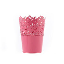 Load image into Gallery viewer, Lace Plant Flower Vase Pot Pen Makeup Brush Storage Holder Case Pencil Cup Stationery Container Home Decoration Fast Shipping
