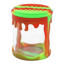 Load image into Gallery viewer, 1pcs Honeybee Shape Refillable Storage Bottle Jar Silicone Glass Container Pot for Smoke Wax Oil Cream Gel Box
