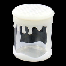 Load image into Gallery viewer, 1pcs Honeybee Shape Refillable Storage Bottle Jar Silicone Glass Container Pot for Smoke Wax Oil Cream Gel Box
